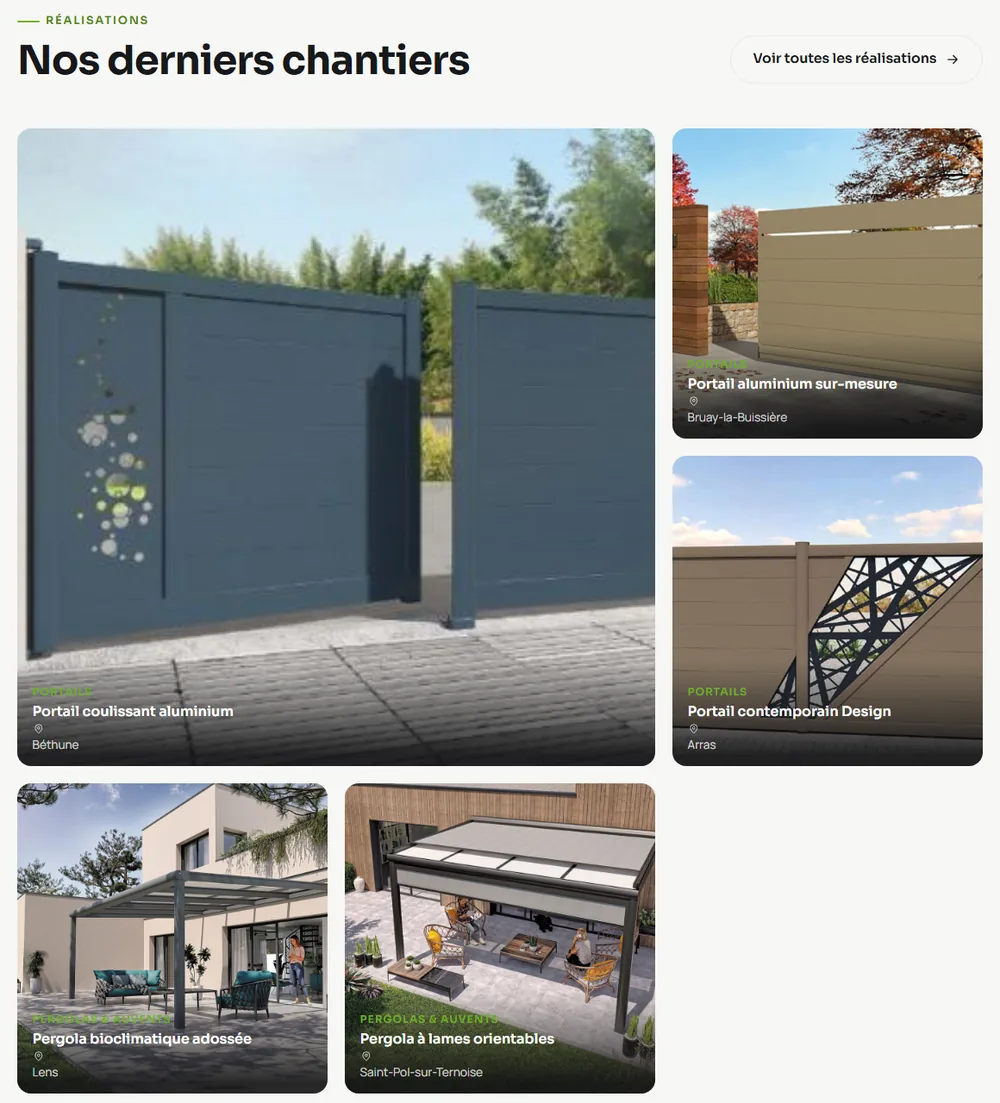 Les derniers chantiers AxiHome